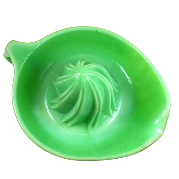 Jeannette Jadite Orange Reamer Mint Green Depression Glass Juicer - Picture 4 of 5